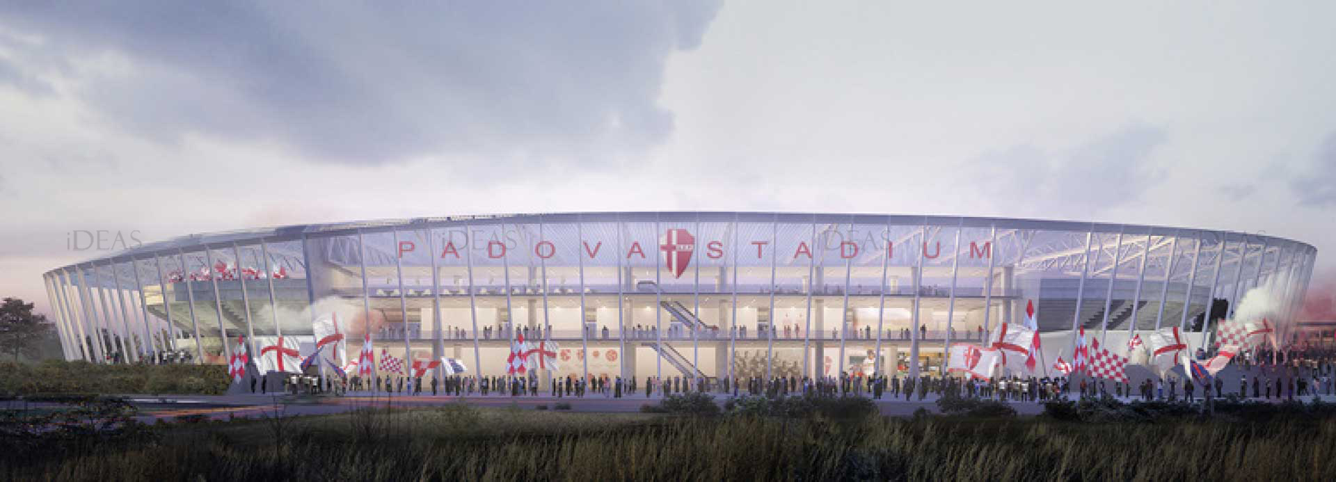 padova stadium front view structural engineering