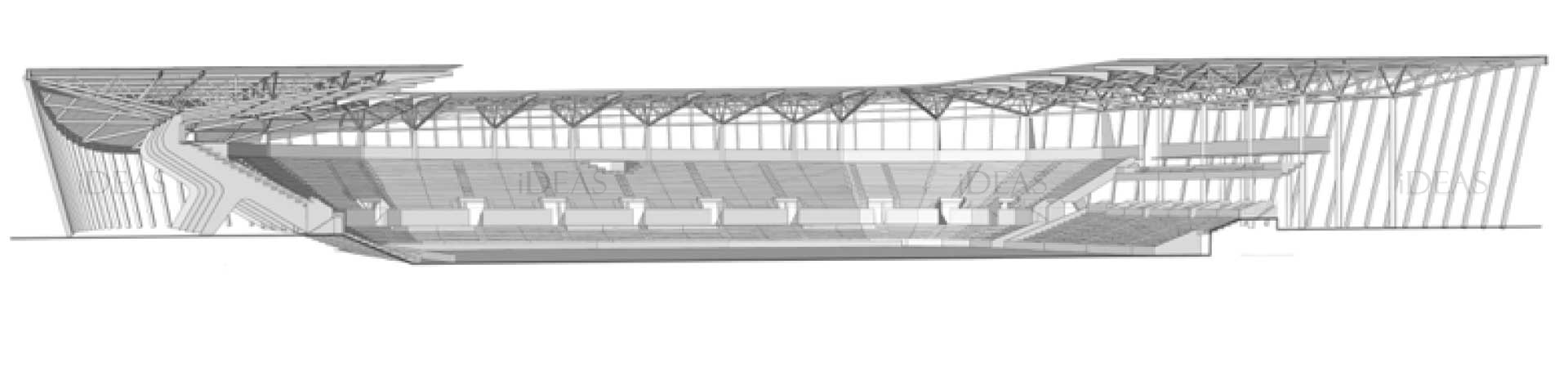 padova stadium section structural engineering
