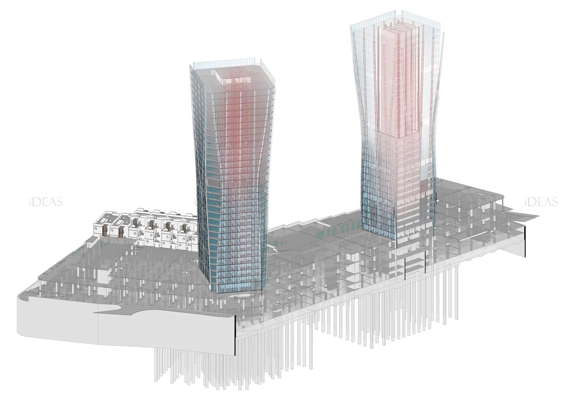 reem towers structural engineering bim modelling